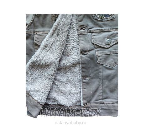 Джинсовая куртка TATI Jeans арт: 3892, 5-9 лет, 10-15 лет, цвет серый, оптом Турция