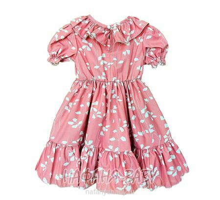Детское платье + болеро LUCIANA арт.4057 для девочки от 9 до 24 мес, цвет чайная роза, оптом Турция