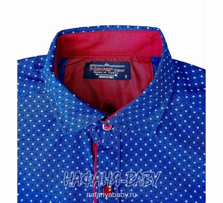 Подростковая рубашка NORMANI, купить в интернет магазине Нафаня. арт: 411-3, цвет синий с бордовым