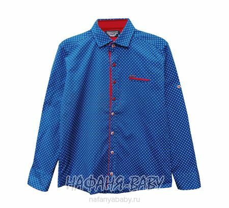 Подростковая рубашка NORMANI, купить в интернет магазине Нафаня. арт: 411-3, цвет синий с бордовым