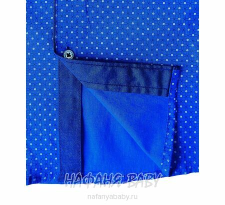 Подростковая рубашка NORMANI, арт: 411-3, цвет темно-синий с синим