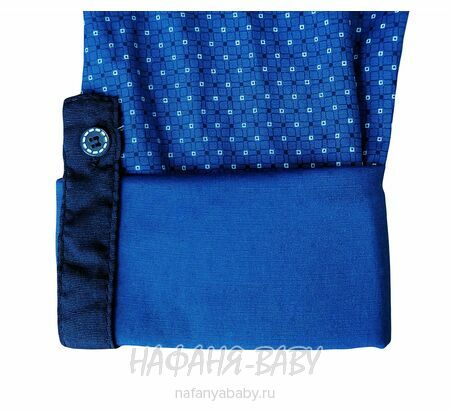 Подростковая рубашка NORMANI, арт: 411-3, цвет темно-синий с синим