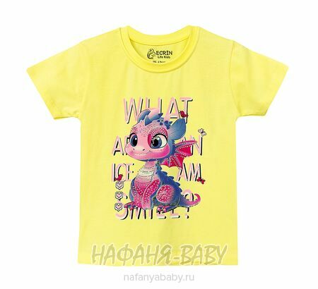 Детская футболка ECRIN арт. 4205, 1-4 года, цвет желтый, оптом Турция