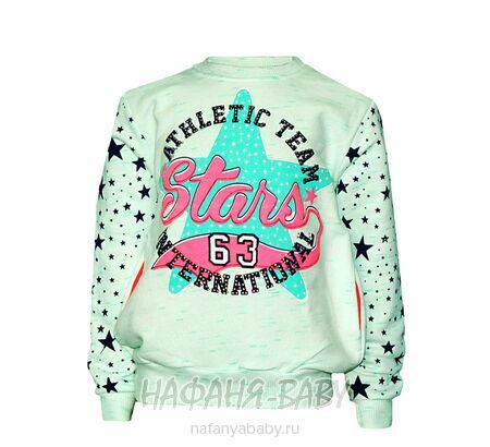 Свитшот для девочки NARMINI Турция арт. 4451 2-3 года, цвет св.зеленый меланж