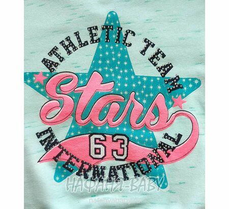 Свитшот для девочки NARMINI Турция арт. 4451 2-3 года, цвет св.зеленый меланж