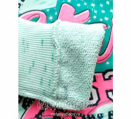 Свитшот для девочки NARMINI Турция арт. 4451 2-3 года, цвет св.зеленый меланж