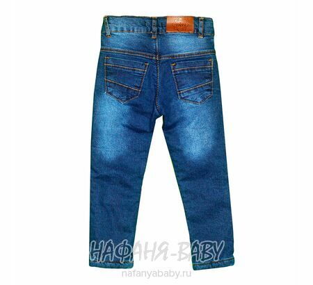 Теплые джинсы TATI Jeans арт: 4678, 5-9 лет, цвет синий, оптом Турция