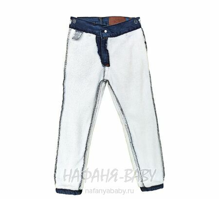 Теплые джинсы TATI Jeans арт: 4678, 5-9 лет, цвет синий, оптом Турция