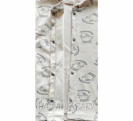Детский костюм (кофта + брючки) CRN арт. 4705, от 1 до 3 лет, цвет бежевый, оптом Турция