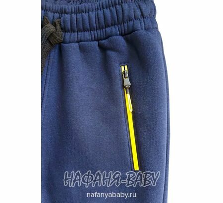 Трикотажные брюки с начесом ILDES арт: 4936, поштучно, цвет темно-синий