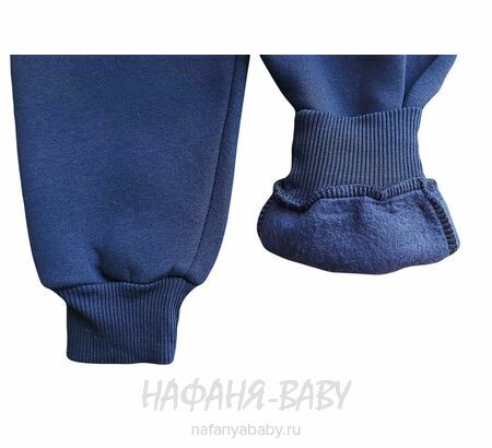 Трикотажные брюки с начесом ILDES арт: 4936, поштучно, цвет темно-синий