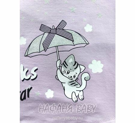 Костюм (футболка + лосины) JOXFUL арт: 5003, 2-5 лет, цвет сиреневый, оптом Турция