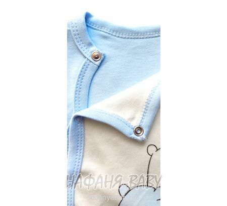 Комбинезон для новорожденных BEBIO арт. 5003, 0-12 мес, цвет голубой, оптом Турция
