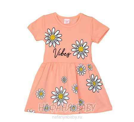 Платье детское LUMINA арт: 5076, 1-4 года, 5-9 лет, цвет персиковый, оптом Турция