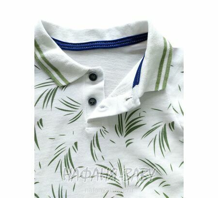 Детский костюм (поло + шорты) YTM арт. 510 от 1 до 4 лет, цвет белый с хаки, оптом Турция