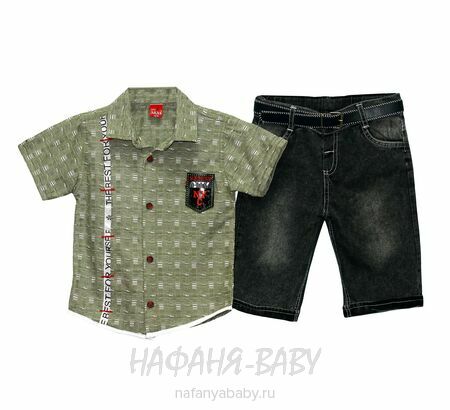 Детский костюм (рубашка+джинсовые шорты) ARAS, купить в интернет магазине Нафаня. арт: 5115.