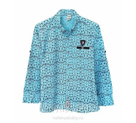 Детская рубашка с длинным рукавом WAXMEN, купить в интернет магазине Нафаня. арт: 5123, цвет голубой