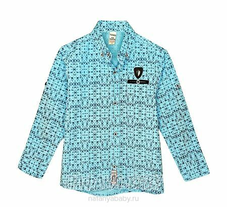 Детская рубашка с длинным рукавом WAXMEN, купить в интернет магазине Нафаня. арт: 5123, цвет голубой