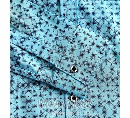 Детская рубашка с длинным рукавом WAXMEN, купить в интернет магазине Нафаня. арт: 5123, цвет голубой