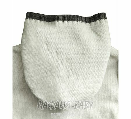 Вязанный кардиган с капюшоном WII BERY арт: 5160, 1-4 года, цвет молочный, оптом Турция