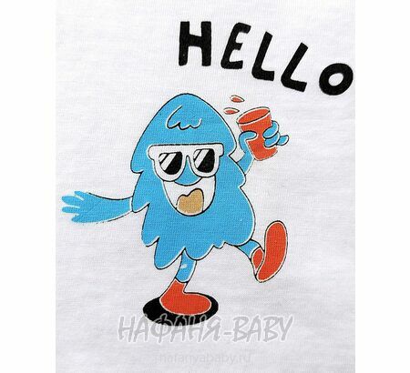 Детский костюм (футболка + шорты) MIXIMA арт. 5171 от 3 до 6 лет, цвет белый с голубым, оптом Турция