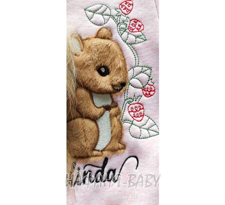 Теплый костюм (свитшот + брюки) Miss Melinda арт: 5202, 1-4 года, 5-9 лет, цвет розовый меланж, оптом Турция