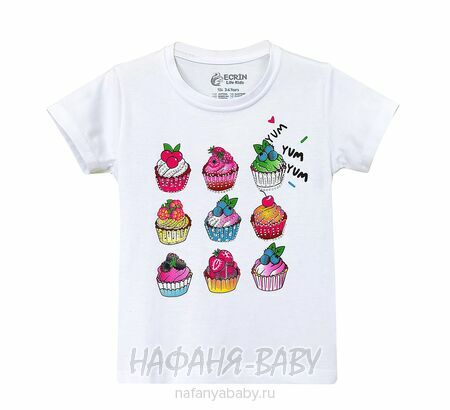 Детская футболка PATIKA арт. 5231 для девочки 4-7 лет, оптом Турция