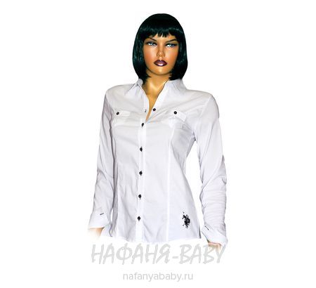 Стильная блузка с длинным рукавом MINE`NS POLO, купить в интернет магазине Нафаня. арт: 3480.