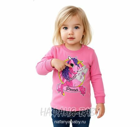 Детский лонгслив с принтом UNRULY, купить в интернет магазине Нафаня. арт: 5468, цвет розовый