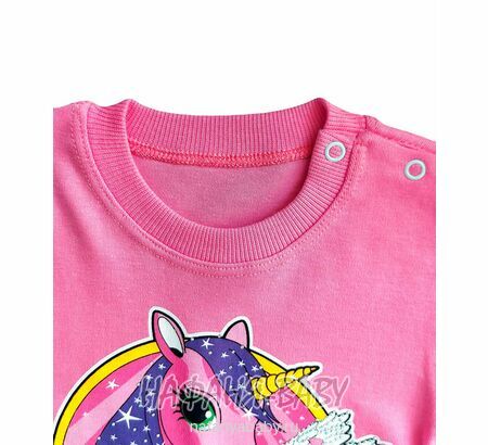 Детский лонгслив с принтом UNRULY, купить в интернет магазине Нафаня. арт: 5468, цвет розовый