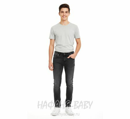 Подростковые джинсы TATI Jeans  арт: 5612, 13-17 лет, цвет черный, оптом Турция