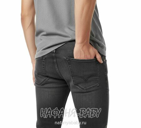 Подростковые джинсы TATI Jeans  арт: 5612, 13-17 лет, цвет черный, оптом Турция