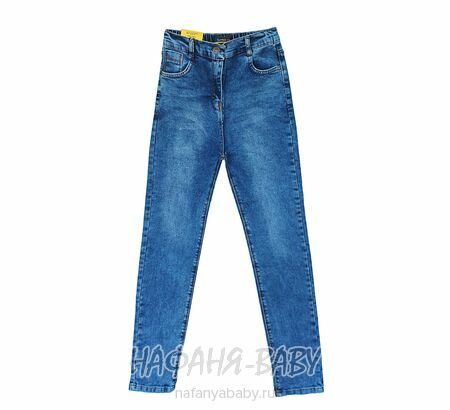 Подростковые джинсы SERCINO арт: 57424, 10-15 лет, цвет синий, оптом Турция
