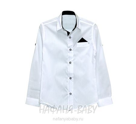 Подростковая белая рубашка FABEY арт: 579 10-13, 10-15 лет, оптом Турция