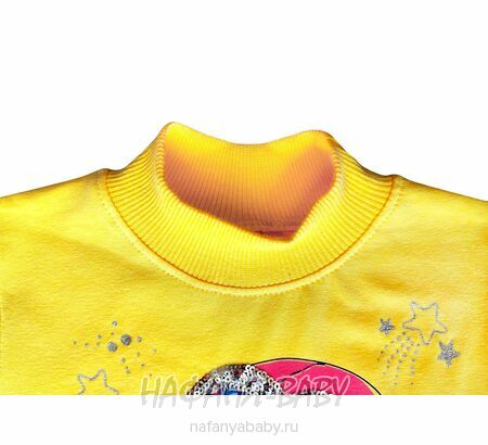 Купить утепленную водолазку NARMINI арт: 5828 для девочки 2-5 лет, цвет желтый, оптом Турция