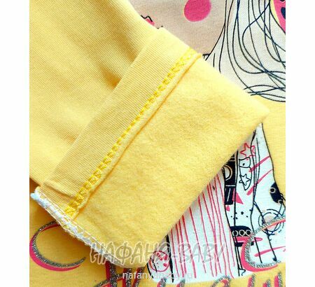 Купить утепленную водолазку NARMINI арт: 5828 для девочки 2-5 лет, цвет желтый, оптом Турция