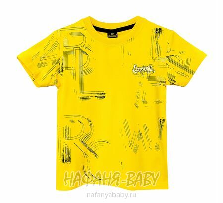 Подростковая футболка RCW арт. 5829, 10-14 лет, цвет желтый, оптом Турция
