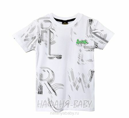Детская футболка RCW арт. 5830, 5-8 лет, цвет белый, оптом Турция