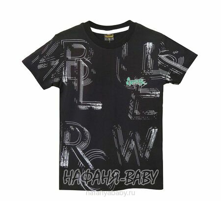 Детская футболка RCW арт. 5830, 5-8 лет, цвет черный, оптом Турция