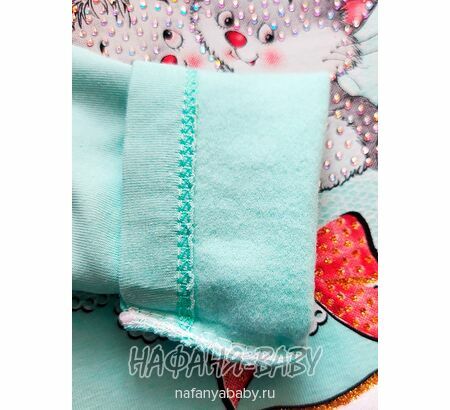 Водолазка с легким начесом КОТЯТА NARMINI арт: 5831, 1-4 года, цвет аквамариновый, оптом Турция