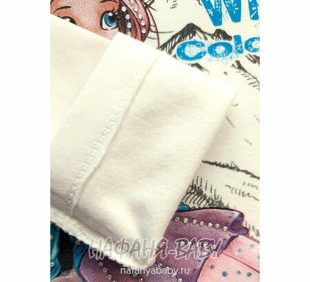 Детская утепленная водолазка NARMINI арт: 5832 для девочки 2-7 лет, цвет кремовый, оптом Турция