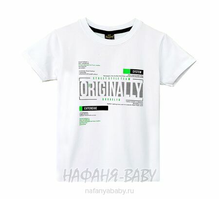 Подростковая футболка RCW арт. 5834, 10-14 лет, цвет белый, оптом Турция