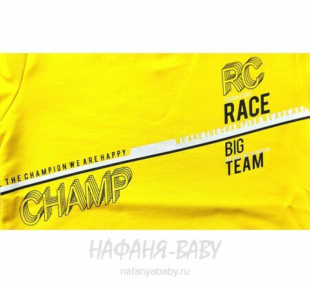 Подростковый свитшот RCW арт. 5838 для мальчика  9-13 лет, цвет желтый, оптом Турция