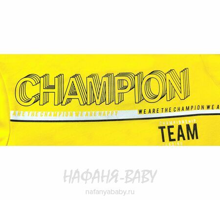 Подростковый свитшот RCW арт. 5838 для мальчика  9-13 лет, цвет желтый, оптом Турция