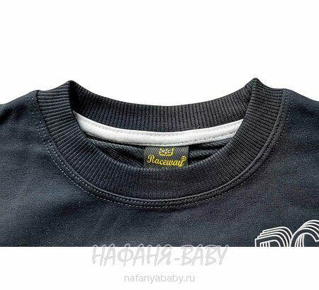 Подростковый свитшот RCW арт. 5838 для мальчика  9-13 лет, цвет черный, оптом Турция