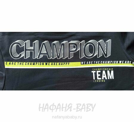 Подростковый свитшот RCW арт. 5838 для мальчика  9-13 лет, цвет черный, оптом Турция