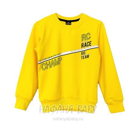Детский свитшот RCW арт. 5839 для мальчика  5-8 лет, цвет желтый, оптом Турция