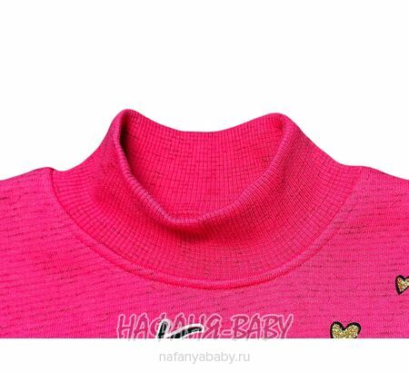 Детский утепленный свитшот футер 3-нитка начес Турция арт: 5919, 3-4 года, цвет розовый меланж