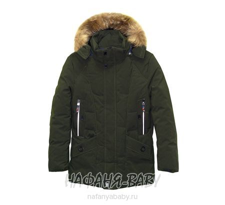 Зимняя куртка с меховым подкладом ZLNS арт: 6029, 10-15 лет, оптом Китай (Пекин)