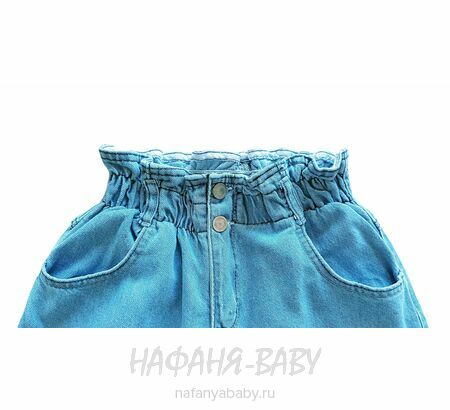 Джинсы подростковые ELEYSA Jeans арт: 6052 для девочки 13-16 лет, цвет голубой, оптом Турция